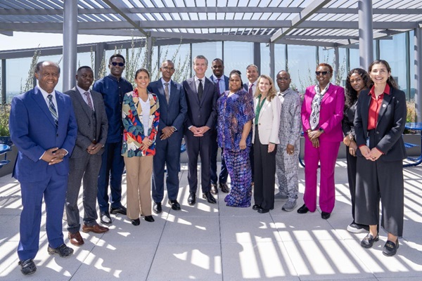 Governor Gavin Newsom and California Dignitaries with African Delegation